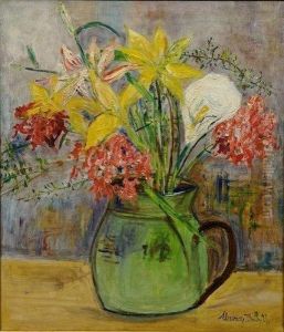 Fleurs Dans Une Cruche by Maurice Utrillo