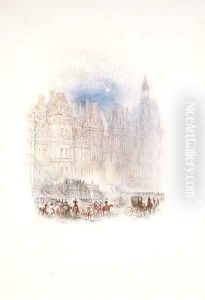 Fontainebleau The Departure of Napoleon, 1833 by Joseph Mallord William Turner