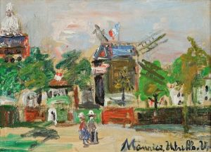 Moulin De La Galette A Montmartre by Maurice Utrillo