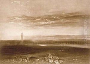 Gloucester Cathedral, from the Little Liber, engraved by the artist, c.1826 by Joseph Mallord William Turner