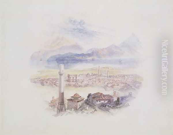 Corinth, from the Acropolis Illustration from Life and works of Byron, c.1831-32 - view 1
