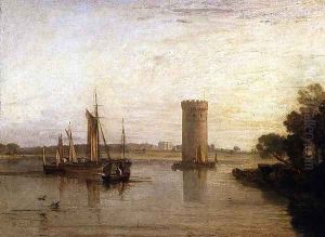 Tabley, the Seat of Sir J.F. Leicester, Bart. Calm Morning, c.1809 by Joseph Mallord William Turner
