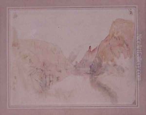 Castle of Traben-Trarbach on the Moselle, c.1844 by Joseph Mallord William Turner