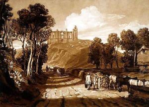 Catherine's Hill near Guildford, from the Liber Studiorum, engraved by J.C. Easling, 1811 by Joseph Mallord William Turner