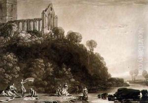 Dumblain Abbey, from the Liber Studiorum, engraved by Thomas Lupton, 1816 by Joseph Mallord William Turner