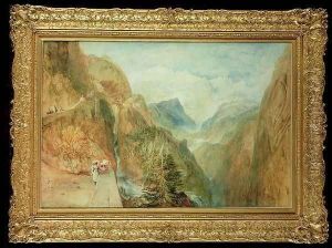 Mont Blanc from Fort Rock in Val DAosta, c.1810 by Joseph Mallord William Turner