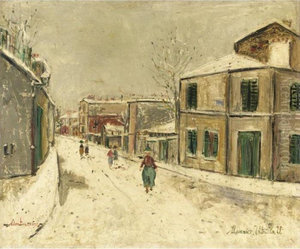 Rue De L'abreuvoir Sous La Neige Rue De L'abreuvoir Sous La Neige