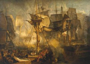 The Battle of Trafalgar by Joseph Mallord William Turner