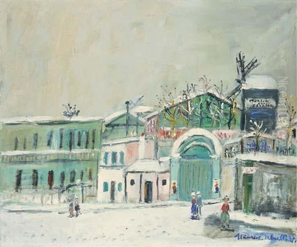 Le Moulin De La Galette Sous La Neige - view 1