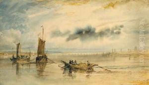 Mainz and Kastell, 1817 by Joseph Mallord William Turner