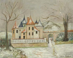 Le Petit Chateau Sous La Neige by Maurice Utrillo