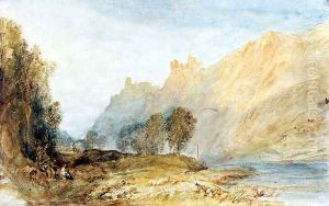 Bruderburgen on the Rhine, 1817 by Joseph Mallord William Turner