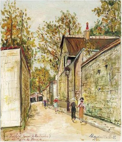 Rue Saint-vincent (a Montmartre) Et Maison De Henri Iv - view 1