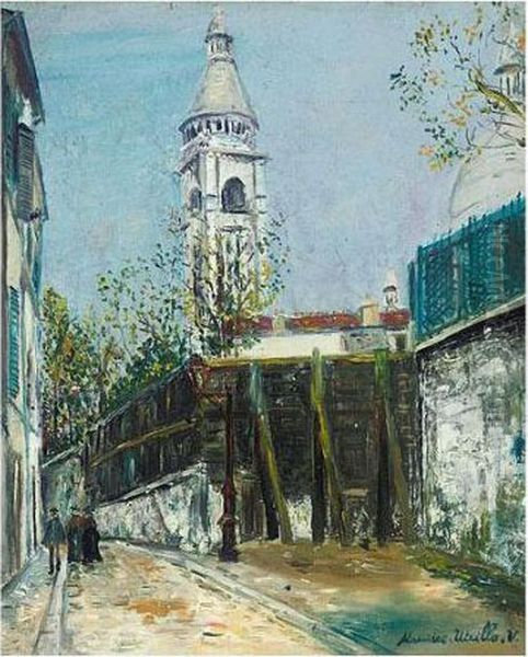 La Rue Saint-vincent Et Le Campanile Du Sacre-coeur - view 1