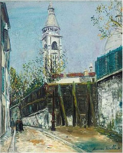 La Rue Saint-vincent Et Le Campanile Du Sacre-coeur La Rue Saint-vincent Et Le Campanile Du Sacre-coeur