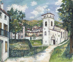 Eglise De Saint-bernard (ain) by Maurice Utrillo