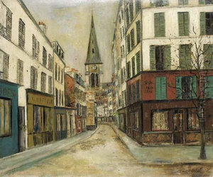 La Rue Et L'eglise La Rue Et L'eglise