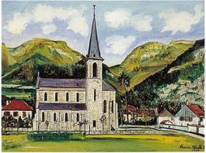 L'eglise De Daingt Et La Tournette (lac D'annecy) L'eglise De Daingt Et La Tournette (lac D'annecy)