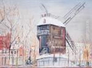 Le Moulin De La Galette Sous La Neige Le Moulin De La Galette Sous La Neige