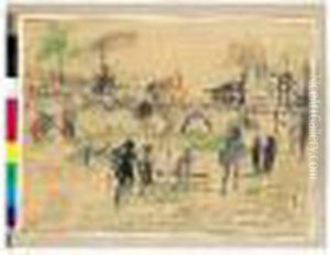Personnages Au Bord Du Canal. Personnages Au Bord Du Canal.