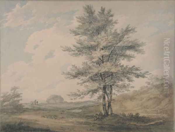 Landscape with Trees and Figures, c.1796 - view 1