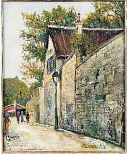 Rue Saint Vincent Et La Maison De Henri Iv A Montmartre, Vers 1912 (?) Rue Saint Vincent Et La Maison De Henri Iv A Montmartre, Vers 1912 (?)