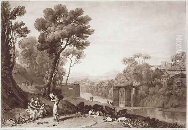 The Woman and Tambourine, engraved by Charles Turner 1773-1857 1853-74 - view 1
