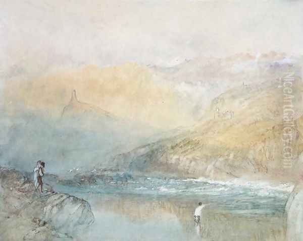 On the Mosell, near Traben Trarabach, c.1841 - view 1