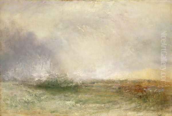 Stormy Sea Breaking on a Shore, 1840-5 - view 1
