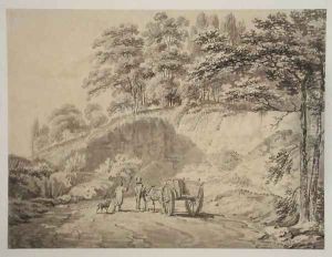 Man with Horse and Cart Entering a Quarry, c.1797 by Joseph Mallord William Turner