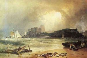 Pembroke Caselt, South Wales: Thunder Storm Approaching