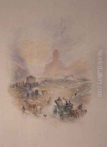 Sir Walter Scott visiting Smallholm Tower by Joseph Mallord William Turner