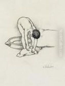 Weiblicher Akt, Sich Waschend by Suzanne Valadon