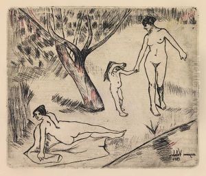 Femmes Et Enfant Au Bord Du L'eau