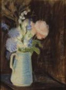 Bouquet De Fleurs Dans Un Broc by Suzanne Valadon