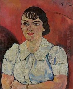 Portrait De Madame Paul Petrides by Suzanne Valadon