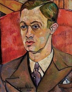 Portrait De Paul Petrides by Suzanne Valadon