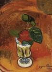 Rose Dans Un Vase by Suzanne Valadon