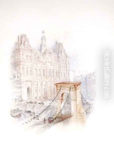 Paris Hotel de Ville by Joseph Mallord William Turner