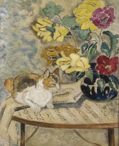 Chat Sur Une Table - view 1
