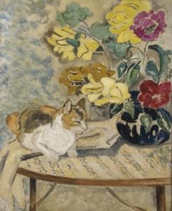 Chat Sur Une Table by Suzanne Valadon