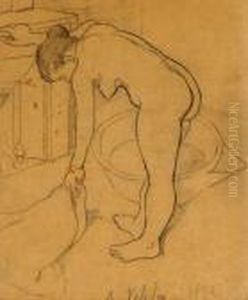 Nu A La Toilette by Suzanne Valadon