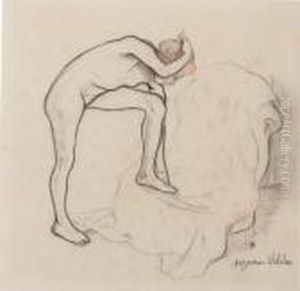 Nu Se Touchant Le Pied by Suzanne Valadon