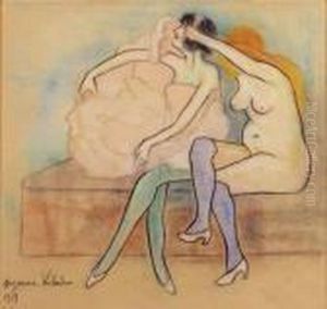 La Brune Et La Blonde by Suzanne Valadon