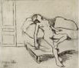  Louise Nue Sur Le Canape 
