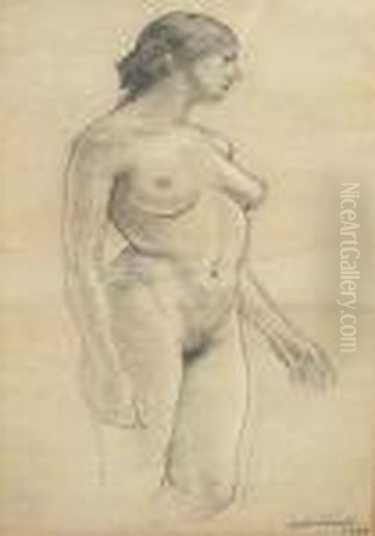 A Study Of A Female Nude - view 1