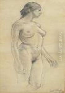 A Study Of A Female Nude by Suzanne Valadon
