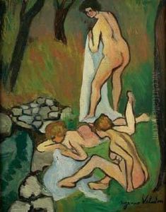 Esquisse Pour Les Baigneuses by Suzanne Valadon