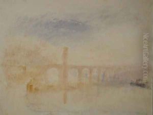 The Moselle Bridge, Coblenz, c.1842
