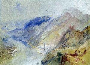 The Castle of Trausnitz overlooking Landshut, c.1839